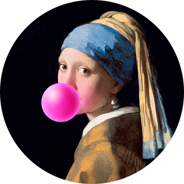 Meisje met de Parel Bubble Gum van Maarten Knops