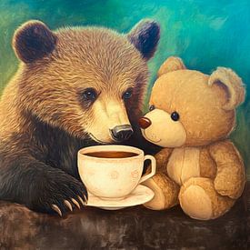Thé pour deux ours sur Jutta Maria Pusl