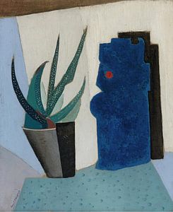 Ángel Zárraga - Stilleben mit Kaktus (1916)