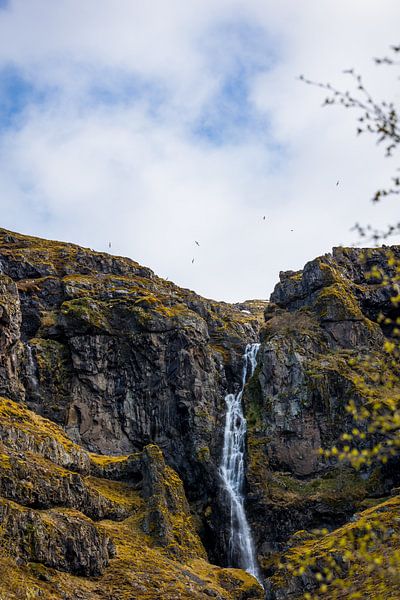Waterfall between the rocks by Maarten Borsje