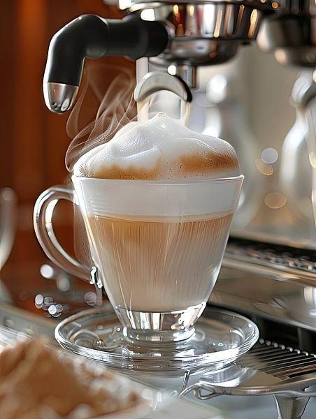 prepare cup of coffee or cappuccino by Egon Zitter