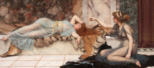 John William Godward. Mischief and Repose, 1895