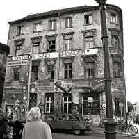 Old, squatted house in the Scheunenviertel district of Berlin-Mitte