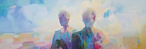 Personnes abstraites | Figures en couleurs douces