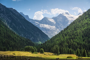 Gran Paradiso-Massiv im Valnontey. Aosta-Tal, Italien