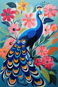 Bunter Pfau