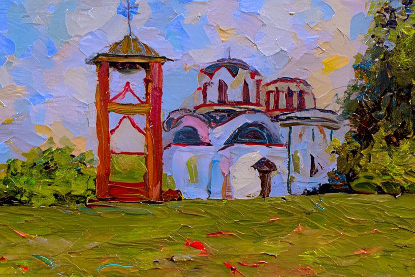 PEINTURE NUMÉRIQUE : CHAPELLE GRECQUE ORTHODOXE CHAPELLE ORTHODOXE par Photoart-Naegele