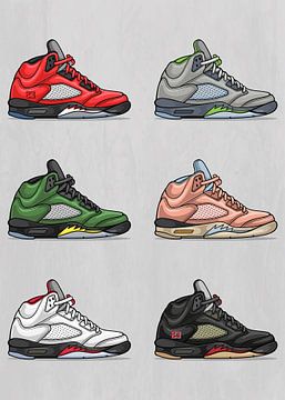 Air Jordan 5 Retro Sneakercollectie van Adam Khabibi