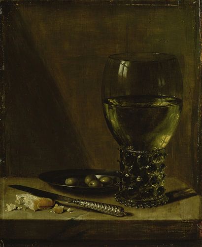 Stilleven met roemer, Pieter Claesz.