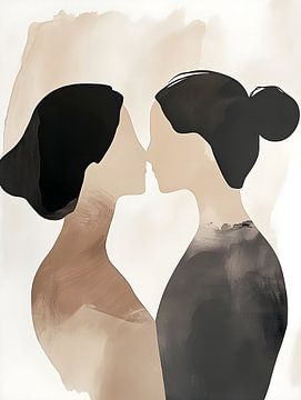 Relatie: vrouw met vrouw van Moody Mindscape