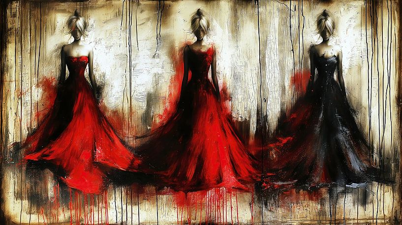 Drei elegante Frauen von Frank Heinz