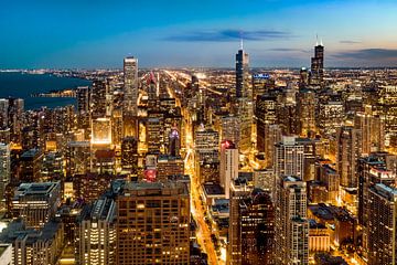 Skyline Chicago, USA by Munich Art Prints