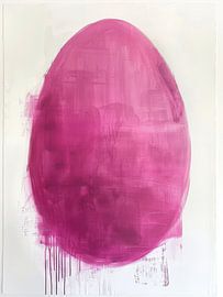 Abstrakte rosa Ostereier-Pinseltextur