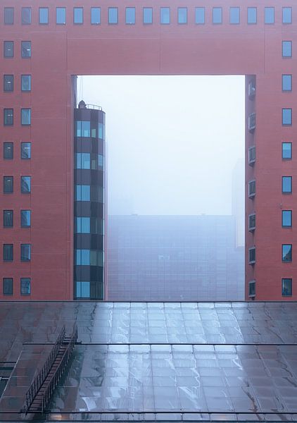 Blick durch Rotterdam. von delkimdave Van Haren