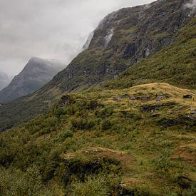 Magisch bergdorp in Noorwegen van Linda Mannsperger
