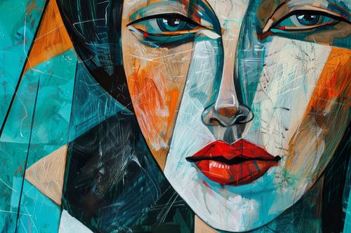 Abstracte vrouw