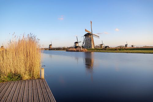 Coucher de soleil au moulin