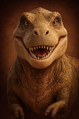 Vriendelijke T-Rex – Dino Portret