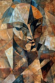 Cubist portrait of a woman