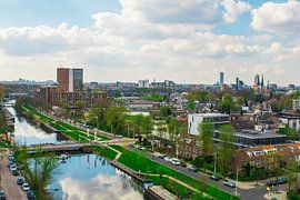 Havenbeeld: Skyline van Tilburg gezien vanuit grote hoogte