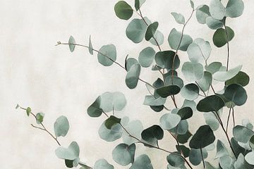 Eucalyptus in Pastel no.2 van Studio BB