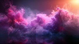 Fond de fumée liquide. Rose Magenta violet Couleur encre Mouvement dynamique Fond abstrait sur de-nue-pic