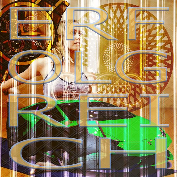 SUCCESFUL - Vierkante canvasprint voor liefhebbers van luxe | Adler &amp; Co. van ADLER & Co / Caj Kessler