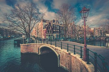 Grachtenbild in amsterdam