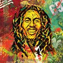 Bob Marley van Rene Ladenius Digital Art thumbnail