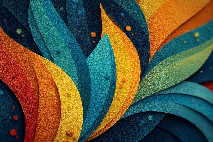 Kunst mit Farbe abstrakt von Egon Zitter