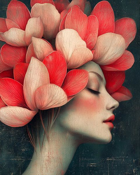 Flower crown of silence and strength by Color Square