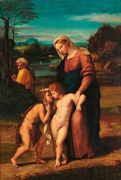 La Sainte Famille avec le petit Saint-Jean-Baptiste, dit "Madonna del Passeggio", Giovan F