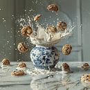 Delft Blue Milk Jug with Cookies by Studio Ypie thumbnail