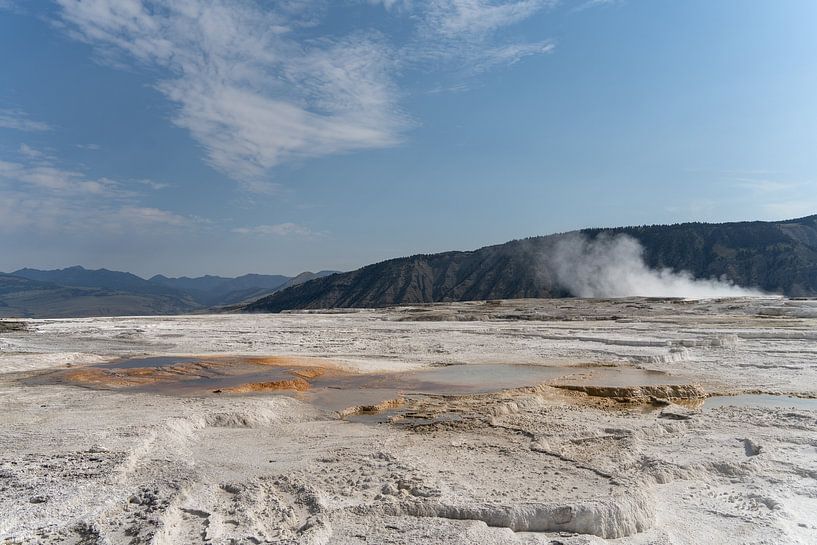 Mammoth Hot Springs, Yellowstone National Park, USA by Jeroen van Deel