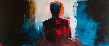 Abstract figure in a play of colours by Poster Art Shop