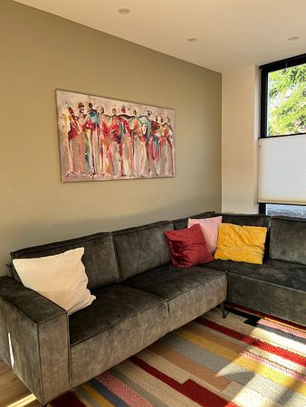 Connected people red