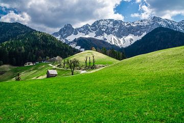 Mountain village of Zell im Rosental in Carinthia