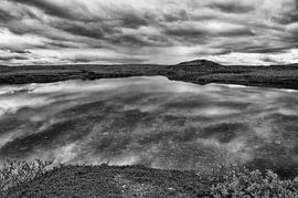 Spiegelende pracht op de Laksefjordvidda