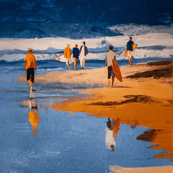 Sommerlicht auf einem Surfbrett | Mediterranean Memory