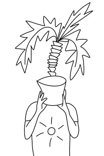 Une plante pour votre tête sur MishMash van Heukelom