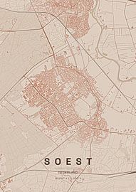 Stadtplan von Soest von Stef van Campen