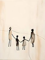 Four children hand in hand