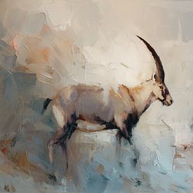 Steinbock in den Bergen von Lauren Wilde