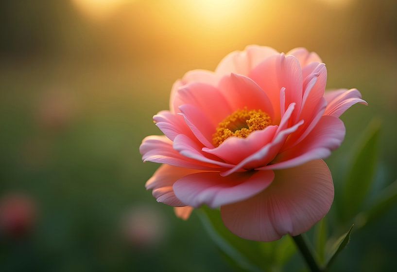 Pink flower in the last sunshine by Heavenly Made Memories