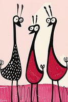Quirky Bird Duo