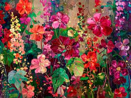 Sommerblumengarten: Üppige Sommerblüten von Studio Pieternel