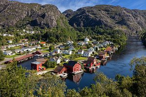 Blick auf Åna-Sira in Südnorwegen