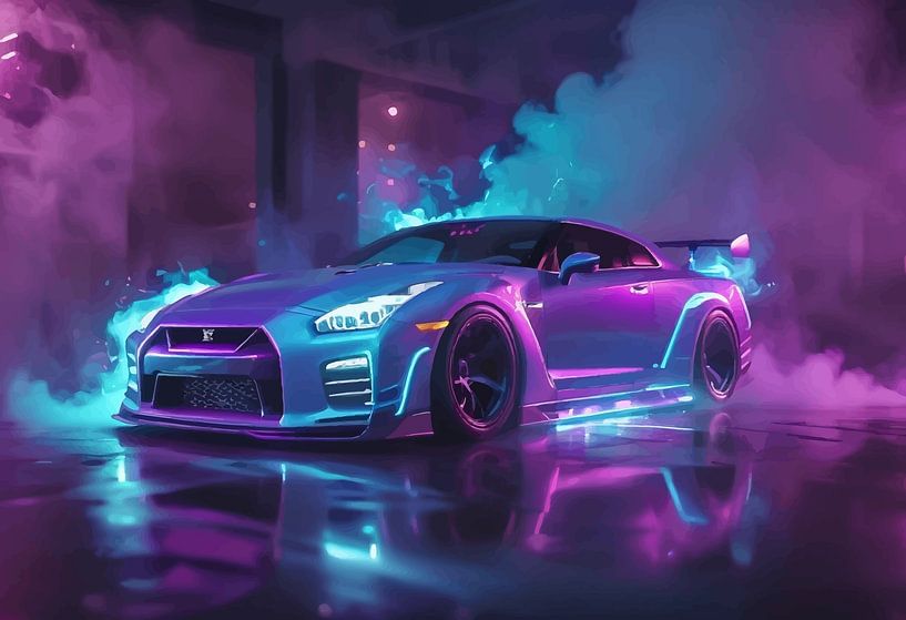 Nissan GT-R R35 - Neon Apex par MIROKKU