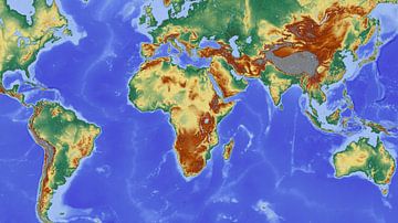 Carte du monde dans toutes ses couleurs