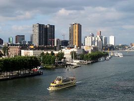 Panorama op de Willemskade, Veerhaven von M  van den Hoven